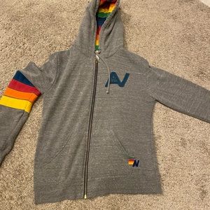 Aviator Nation Rainbow Hoodie.
